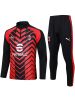 图片 AC Milan 2023-2024 Men's White Football Training Tracksuit (Zip-Neck Top & Soccer Pants)