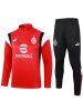 图片 AC Milan 2023-2024 Men's White Football Training Tracksuit (Zip-Neck Top & Soccer Pants)