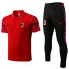 图片 AC Milan 2023-2024 Men's Red Soccer Training Polo Jersey: Football Sportswear, Sports Shirt
